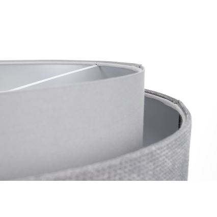 Luster na sajli DOBLO 1xE27/60W/230V pr. 60 cm sivo/srebrno