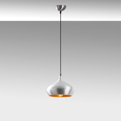Luster na sajli DODO 1xE27/40W/230V matni hrom