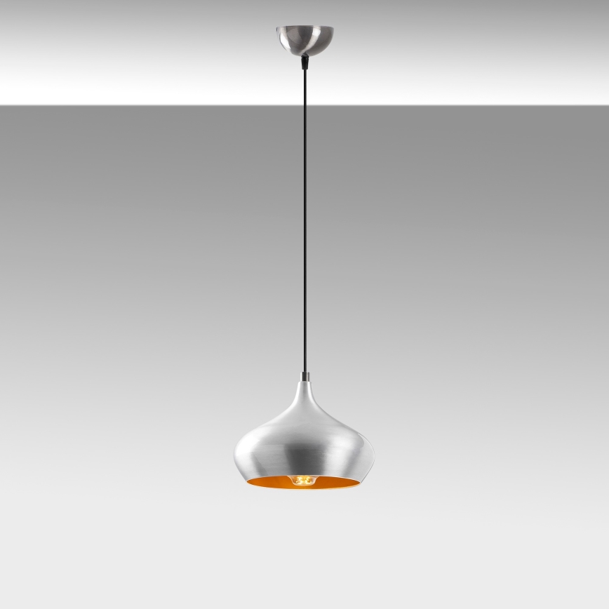 Luster na sajli DODO 1xE27/40W/230V matni hrom