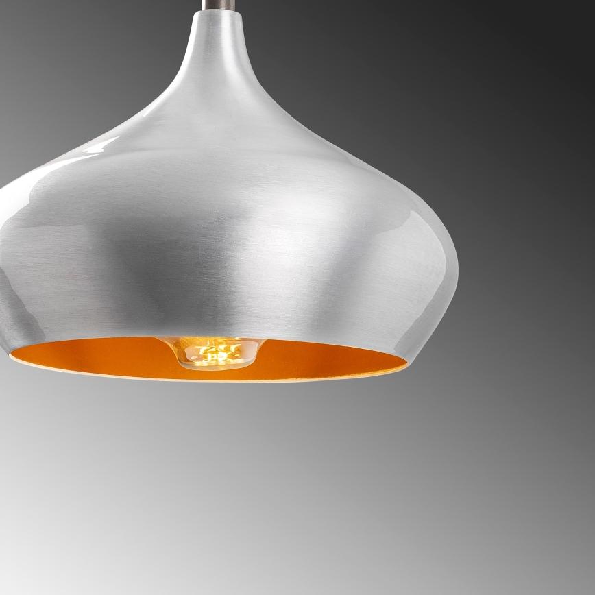 Luster na sajli DODO 1xE27/40W/230V matni hrom