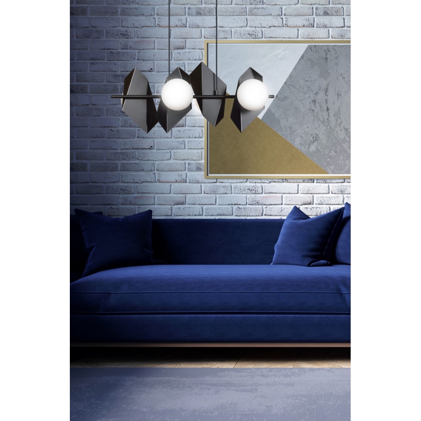Luster na sajli DRIFTON 4xE14/10W/230V crno