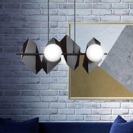 Luster na sajli DRIFTON 4xE14/10W/230V crno