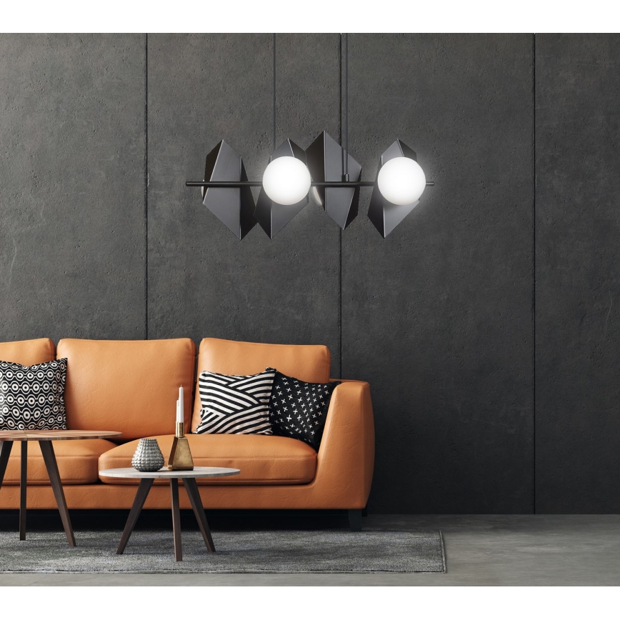 Luster na sajli DRIFTON 4xE14/10W/230V crno