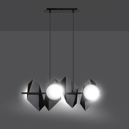 Luster na sajli DRIFTON 4xE14/10W/230V crno