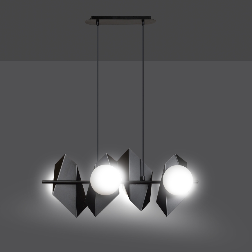 Luster na sajli DRIFTON 4xE14/10W/230V crno