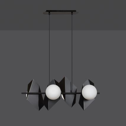 Luster na sajli DRIFTON 4xE14/10W/230V crno