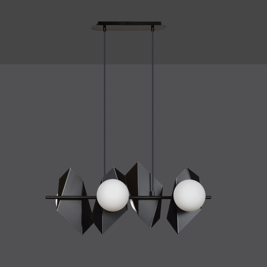 Luster na sajli DRIFTON 4xE14/10W/230V crno