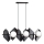 Luster na sajli DRIFTON 6xE14/10W/230V crno