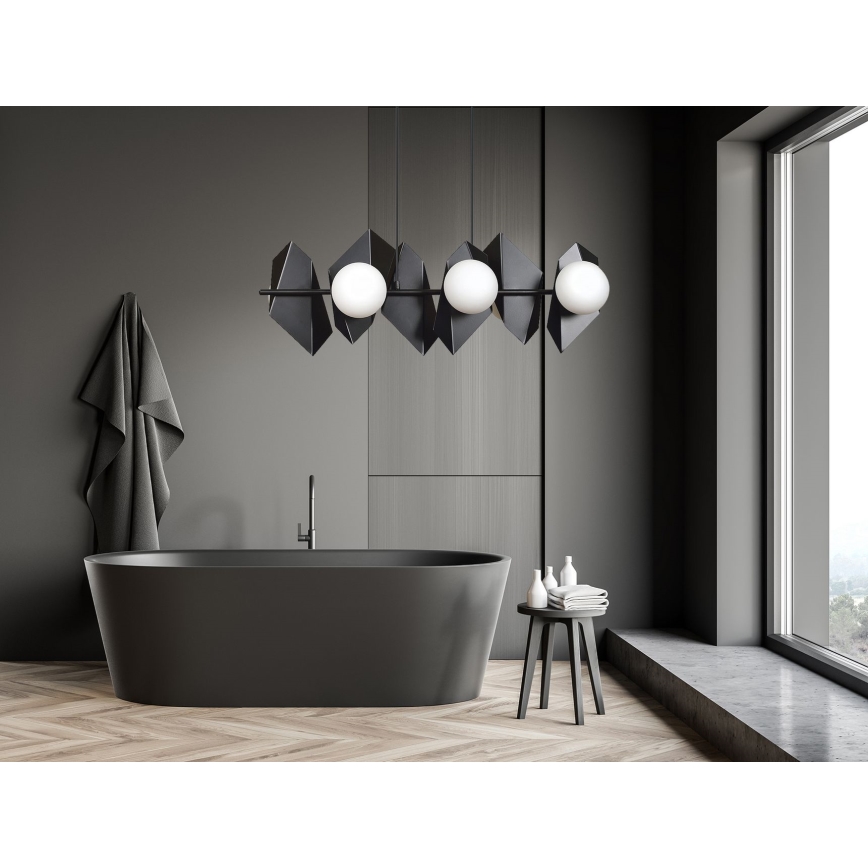 Luster na sajli DRIFTON 6xE14/10W/230V crno