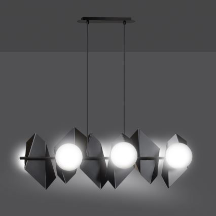 Luster na sajli DRIFTON 6xE14/10W/230V crno
