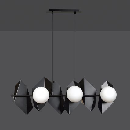 Luster na sajli DRIFTON 6xE14/10W/230V crno