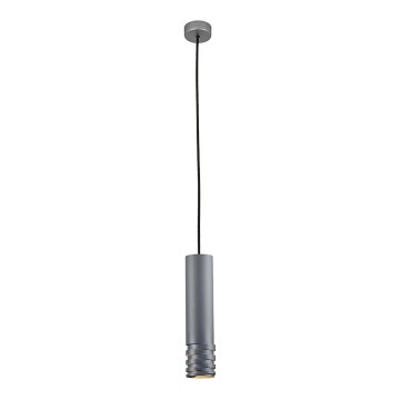 Luster na sajli DRILL 1xGU10/4W/230V sivo