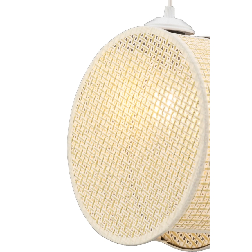 Luster na sajli DRUM 1xE27/60W/230V krem boje