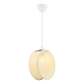Luster na sajli DRUM 1xE27/60W/230V krem
