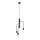 Luster na sajli DUOMO 3M 3xE27/60W/230V crno