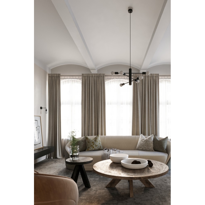 Luster na sajli DUOMO 3M 3xE27/60W/230V crno