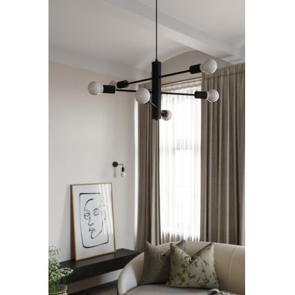 Luster na sajli DUOMO 3M 3xE27/60W/230V crno