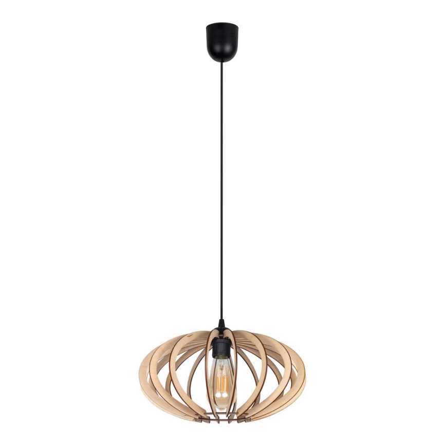 Luster na sajli EARTH 1xE27/60W/230V crno/bež