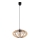 Luster na sajli EARTH 1xE27/60W/230V crno/bež