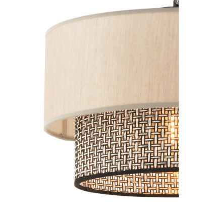 Luster na sajli ECHO 1xE27/60W/230V bež/siva