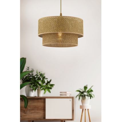 Luster na sajli ECHO 1xE27/60W/230V, braon