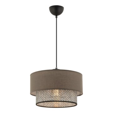 Luster na sajli ECHO 1xE27/60W/230V braon/siva