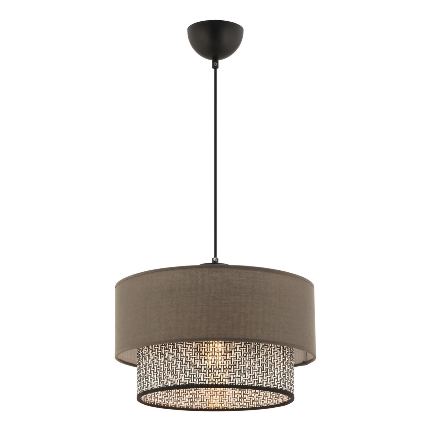 Luster na sajli ECHO 1xE27/60W/230V braon/siva