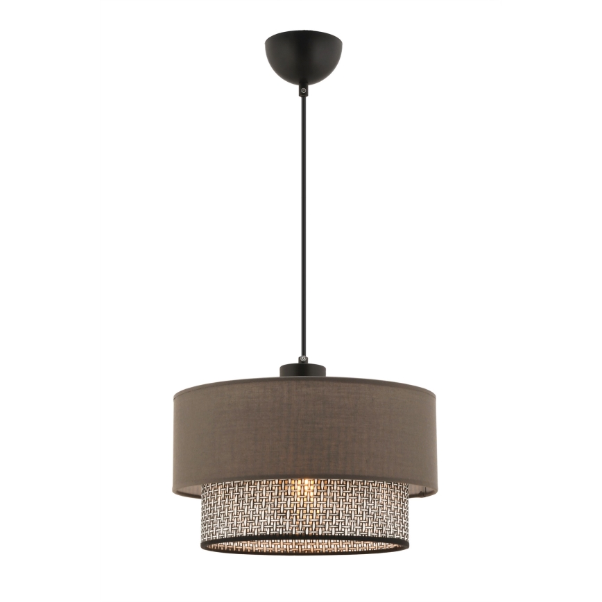 Luster na sajli ECHO 1xE27/60W/230V braon/siva