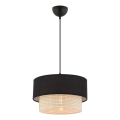 Luster na sajli ECHO 1xE27/60W/230V crna/krem