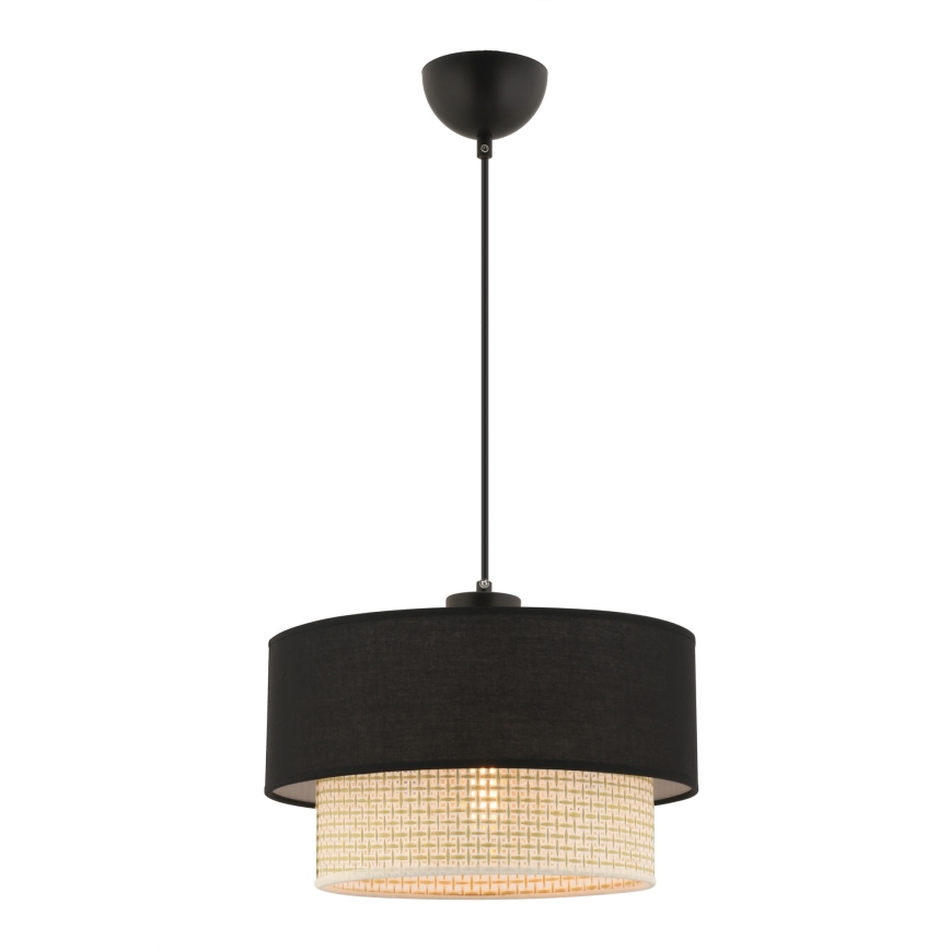 Luster na sajli ECHO 1xE27/60W/230V crna/krem
