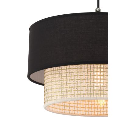 Luster na sajli ECHO 1xE27/60W/230V crna/krem