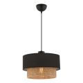 Luster na sajli ECHO 1xE27/60W/230V crna/smeđa