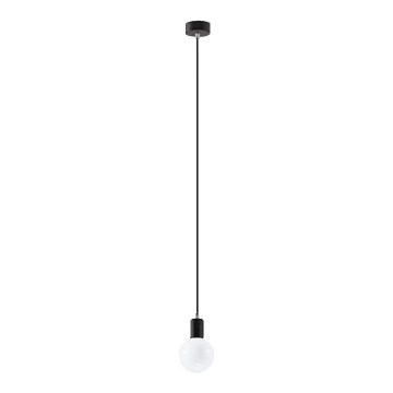 Luster na sajli EDISON 1xE27/60W/230V crno