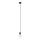 Luster na sajli EDISON 1xE27/60W/230V crno
