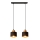 Luster na sajli EDISON 2xE27/15W/230V