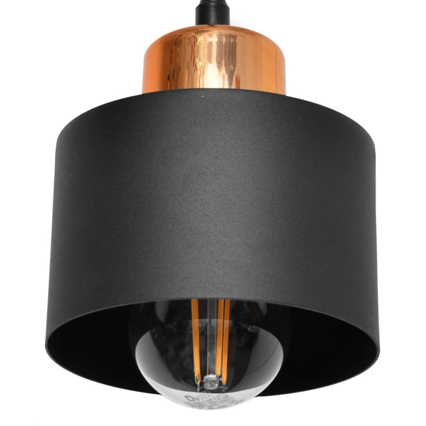 Luster na sajli EDISON 2xE27/15W/230V