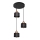 Luster na sajli EDISON 3xE27/15W/230V