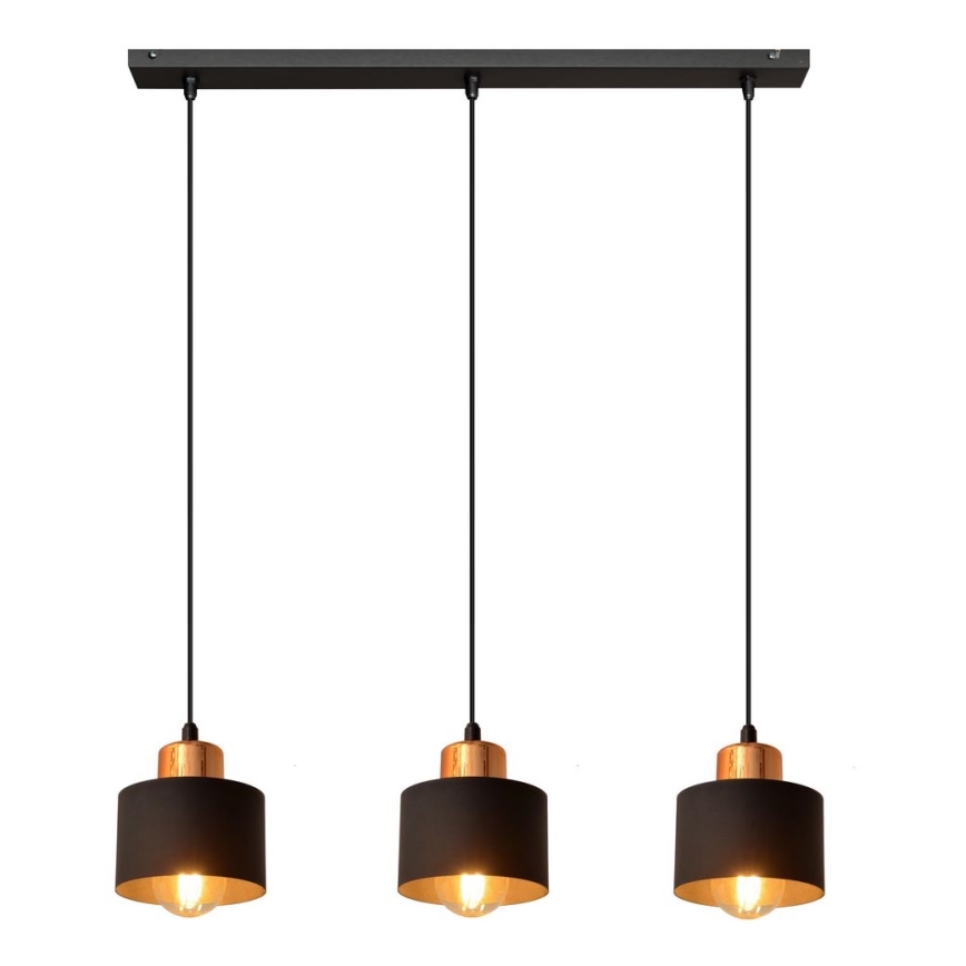 Luster na sajli EDISON 3xE27/15W/230V