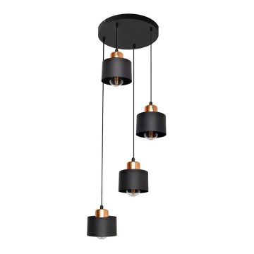 Luster na sajli EDISON 4xE27/15W/230V