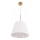 Luster na sajli ELENA 1xE27/20W/230V bela