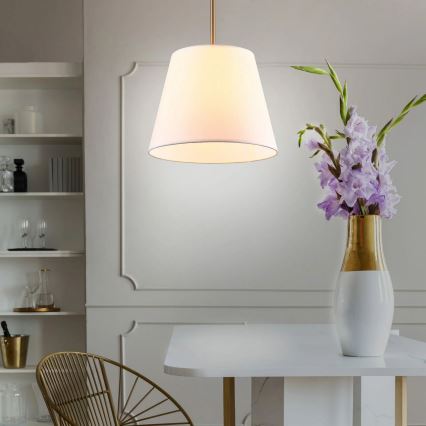 Luster na sajli ELENA 1xE27/20W/230V bela