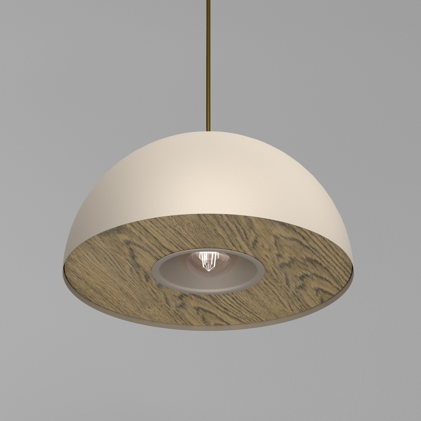 Luster na sajli ELGUND 1xE27/15W/230V pr. 35 cm bež