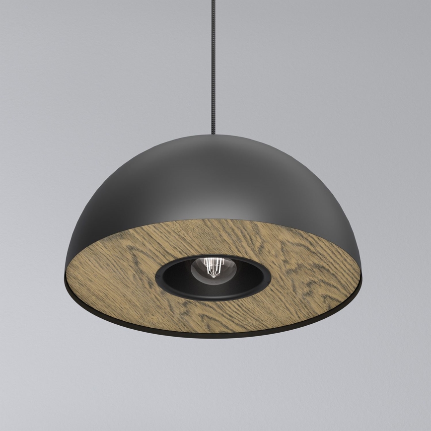 Luster na sajli ELGUND 1xE27/15W/230V pr. 35 cm crno