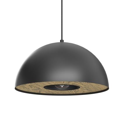 Luster na sajli ELGUND 1xE27/15W/230V pr. 35 cm crno