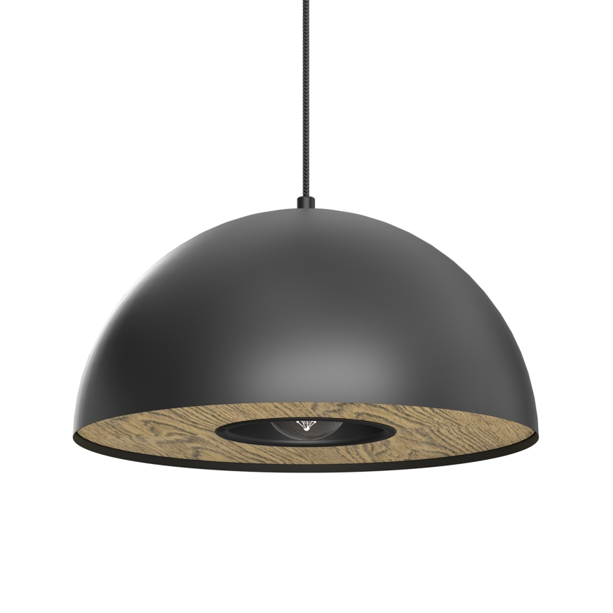 Luster na sajli ELGUND 1xE27/15W/230V pr. 35 cm crno