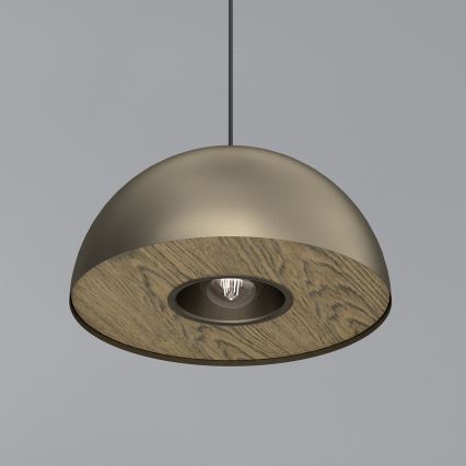 Luster na sajli ELGUND 1xE27/15W/230V pr. 35 cm mesing