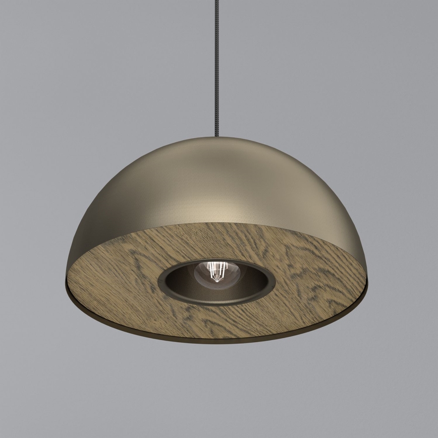Luster na sajli ELGUND 1xE27/15W/230V pr. 35 cm mesing