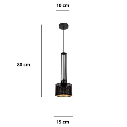 Luster na sajli ELIS 1xE27/60W/230V pr. 15 cm
