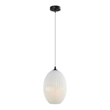 Luster na sajli ELLIPTIC 1xE27/11W/230V bela