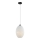 Luster na sajli ELLIPTIC 1xE27/11W/230V bela